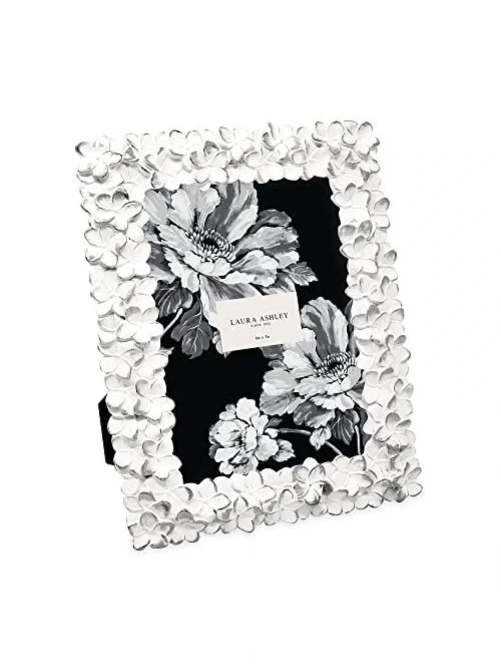 Laura Ashley White Floral Accent Picture Frame